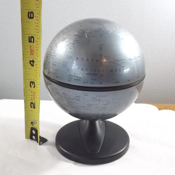 Vintage 2001's Replogle Globe 4.5" Diameter with Plastic Base - Picture 7 of 10